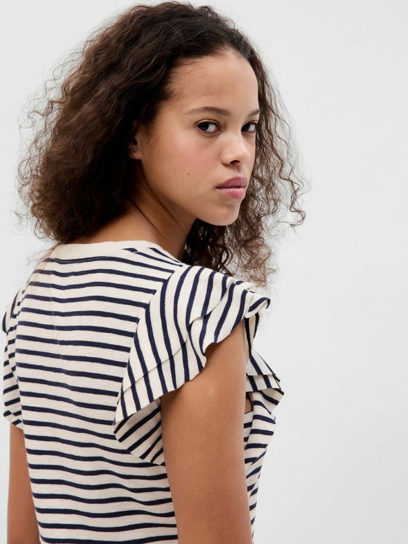 GAP Póló fodros ujjakkal GAP