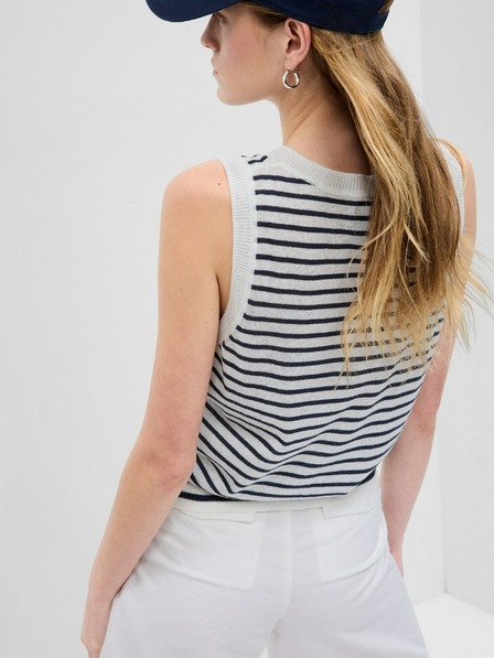 GAP Vászon csíkos mellény GAP