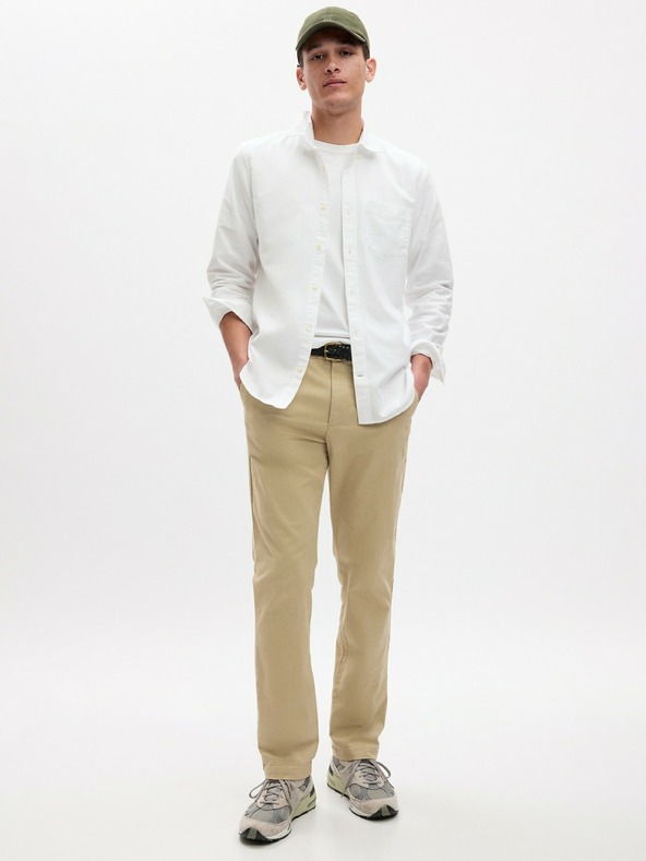 GAP Nadrág modern khaki straight fit GapFlex GAP