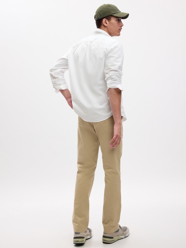 GAP Nadrág modern khaki straight fit GapFlex GAP