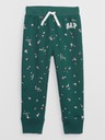 GAP Gyerek fleece sportnadrág logóval army GAP