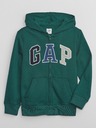 GAP Gyerek pulóver logóval és fleece béléssel GAP