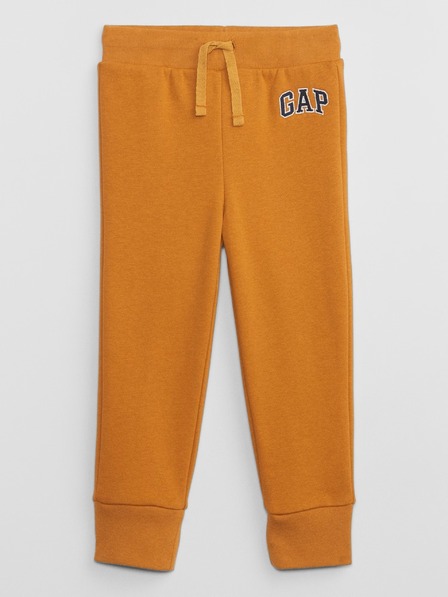 GAP Gyerek fleece sportnadrág logóval army GAP