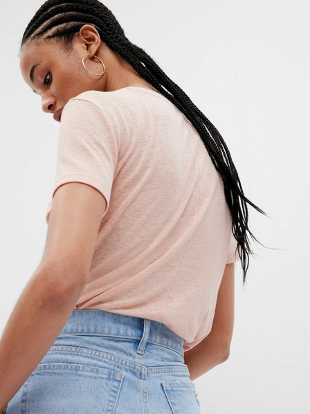 GAP Len rövid ujjú póló GAP