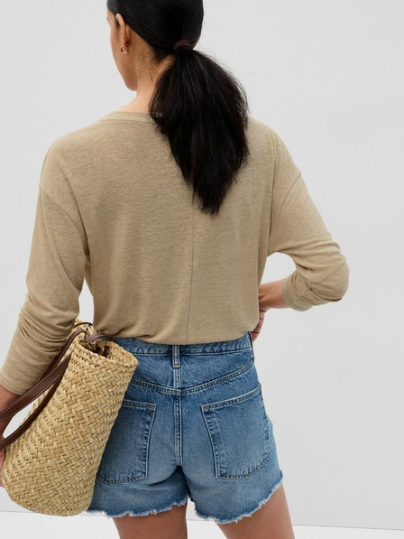 GAP Len hosszú ujjú póló GAP