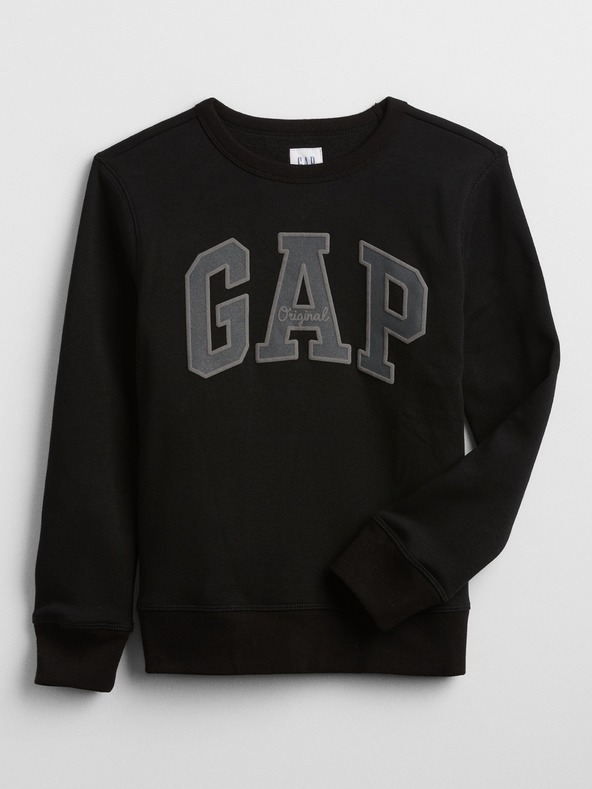GAP Gyerek pulóver logóval és fleece béléssel GAP