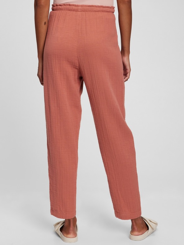 GAP Bavlněné kalhoty high rise GAP