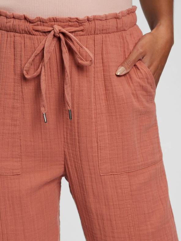 GAP Bavlněné kalhoty high rise GAP