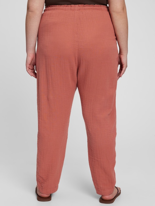 GAP Bavlněné kalhoty high rise GAP