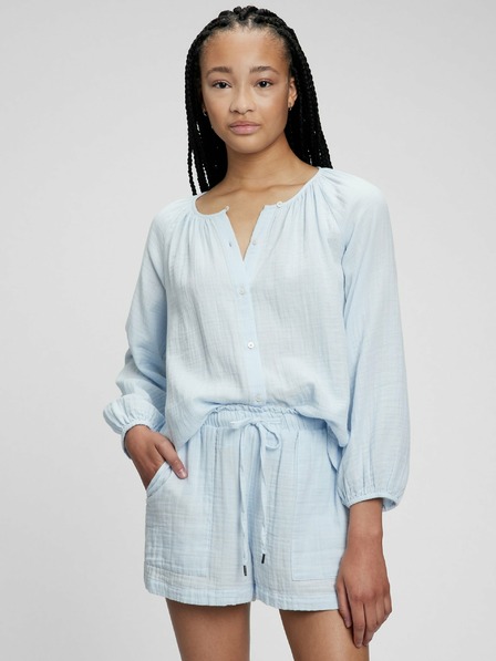 GAP Bavlněná košile bez límečku GAP