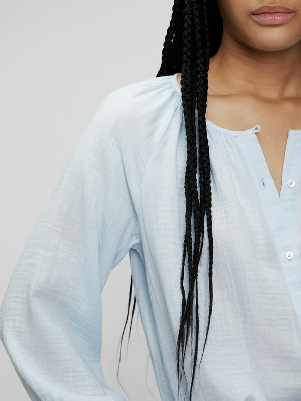 GAP Bavlněná košile bez límečku GAP