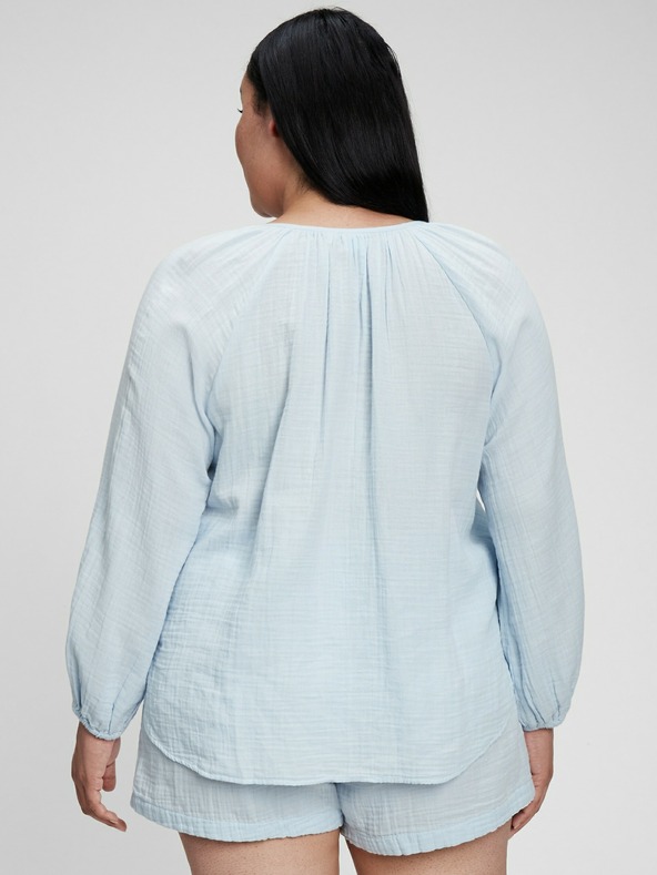 GAP Bavlněná košile bez límečku GAP