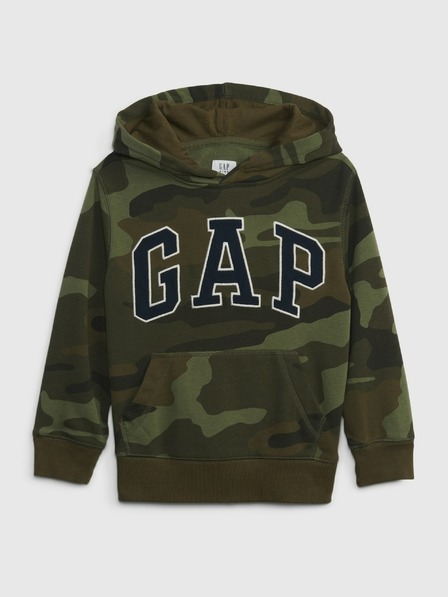 GAP Gyerek pulóver logóval és fleece béléssel GAP