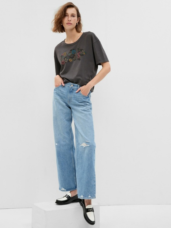 GAP Póló virágos logóval GAP