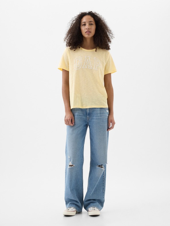 GAP GAP logó v-ss camo arch póló