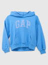 GAP Gyerek pulóver logóval és fleece béléssel GAP
