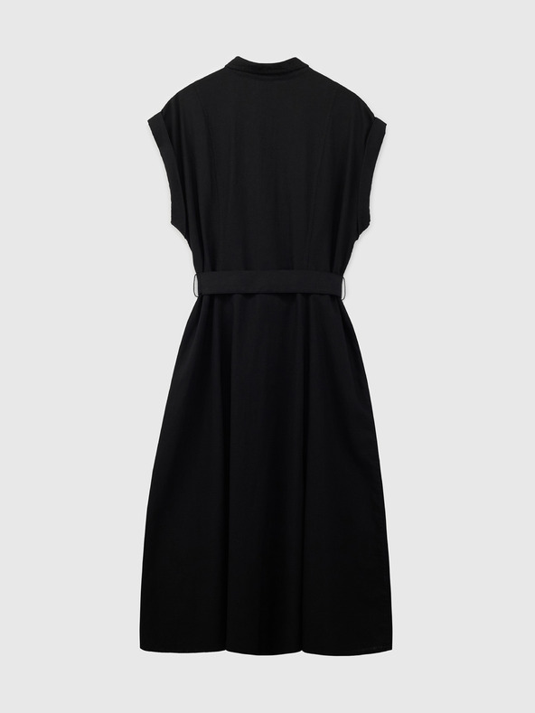 GAP Vászon inges midi ruha GAP