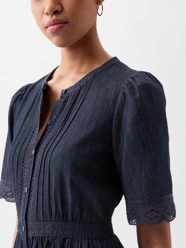 GAP Farmer midi ruha csipkével GAP