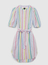 GAP Vászon csíkos mini ruha GAP
