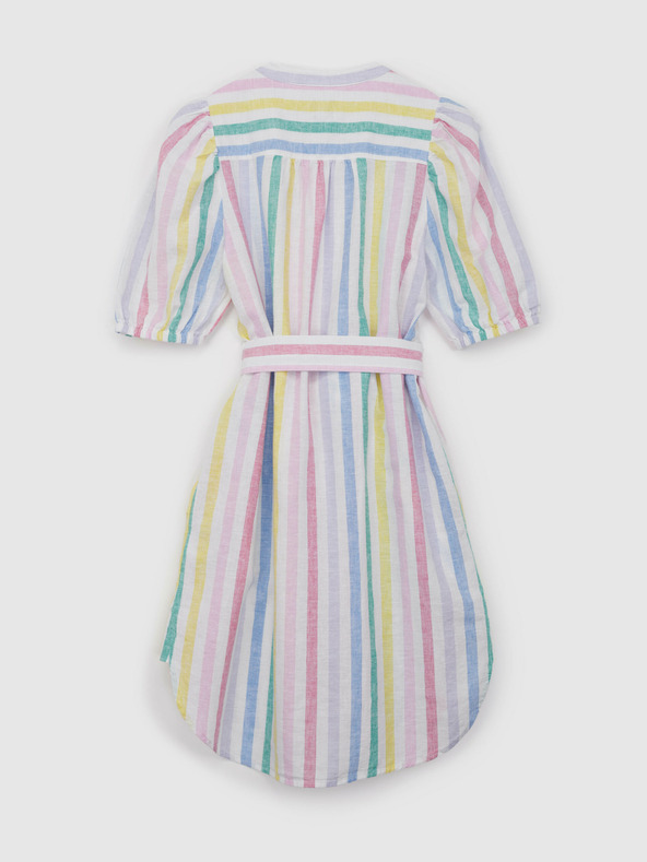 GAP Vászon csíkos mini ruha GAP