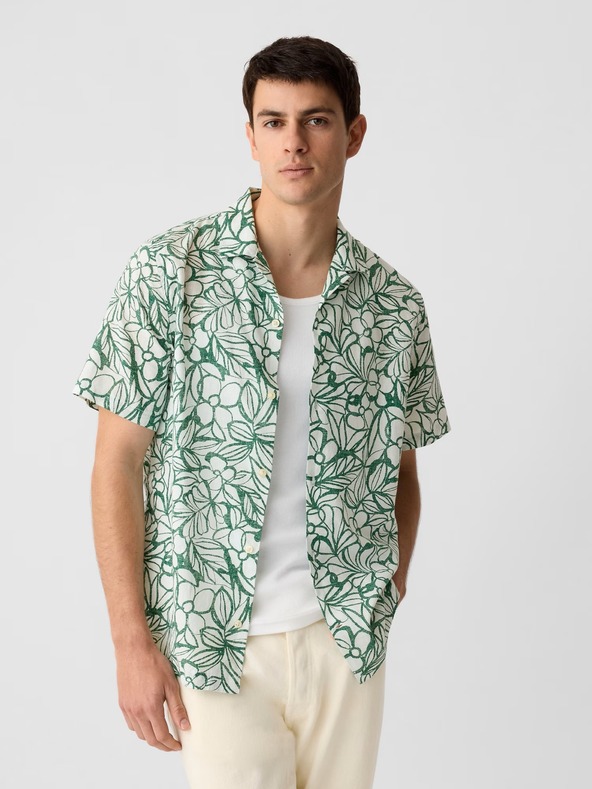 GAP Vászon rövid ujjú ing GAP