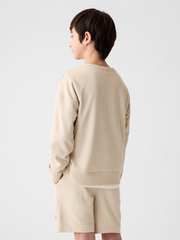GAP Gyerek pulóver logóval és fleece béléssel GAP