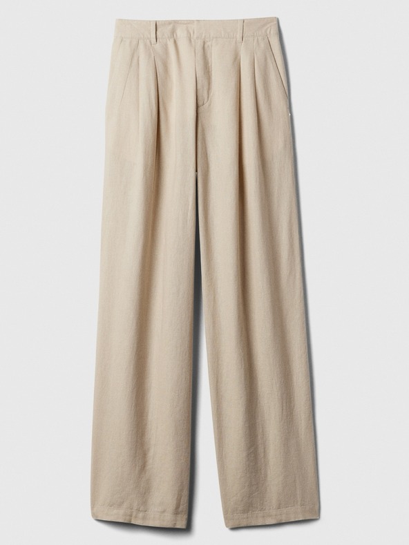 GAP Vászon nadrág Wide-Leg GAP