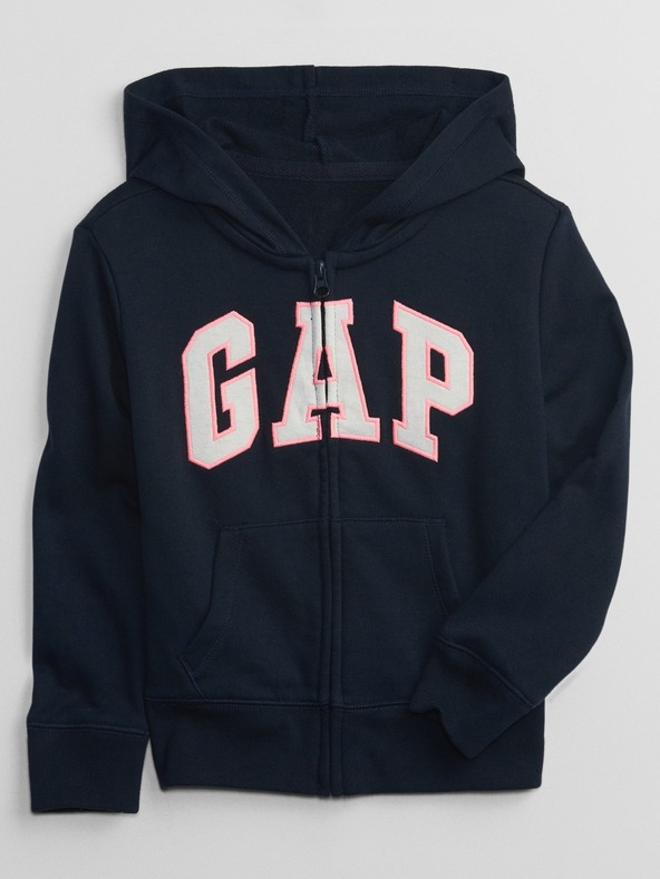 GAP Gyerek pulóver logóval és fleece béléssel GAP
