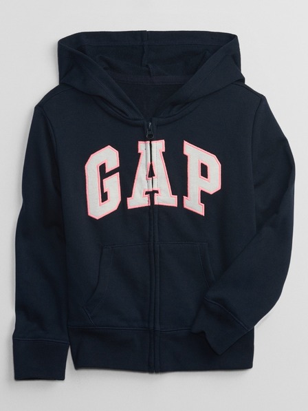 GAP Gyerek pulóver logóval és fleece béléssel GAP