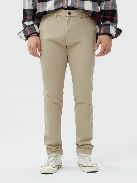 GAP Essential khaki skinny fit nadrág GapFlex GAP