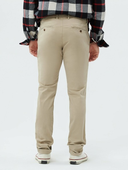 GAP Essential khaki skinny fit nadrág GapFlex GAP