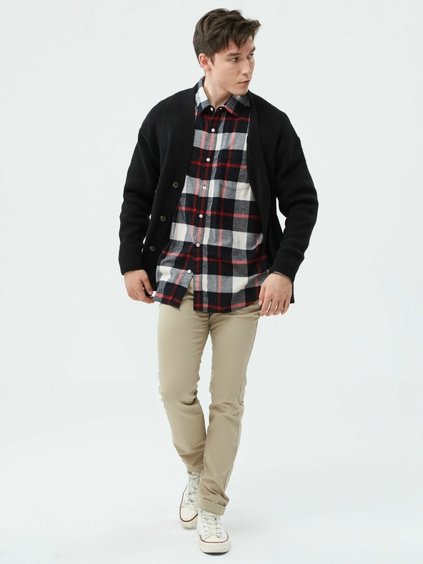 GAP Essential khaki skinny fit nadrág GapFlex GAP