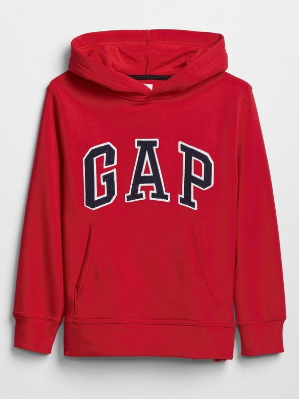 GAP Gyerek pulóver logóval és fleece béléssel GAP