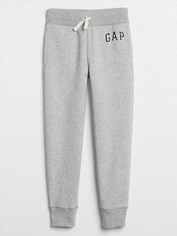 GAP Gyerek fleece sportnadrág logóval army GAP