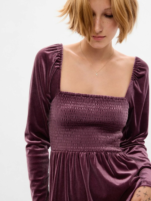 GAP Bársony mini ruha GAP