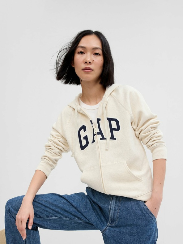 GAP Logós pulóver fleece anyaggal GAP