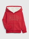GAP Pamut béléses pulóver logóval GAP