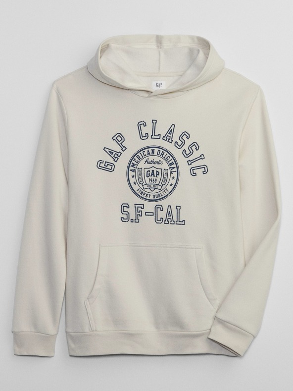 GAP Logós pulóver fleece anyaggal GAP