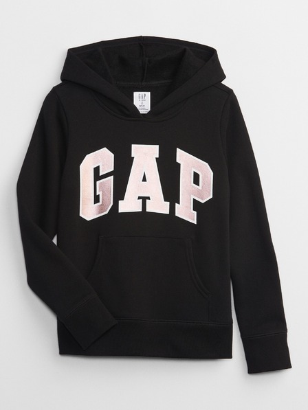 GAP Gyerek pulóver logóval és fleece béléssel GAP