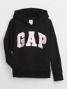 GAP Gyerek pulóver logóval és fleece béléssel GAP