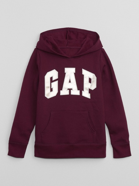 GAP Gyerek pulóver logóval és fleece béléssel GAP