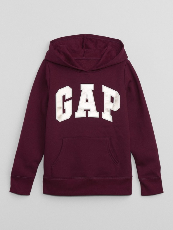 GAP Gyerek pulóver logóval és fleece béléssel GAP