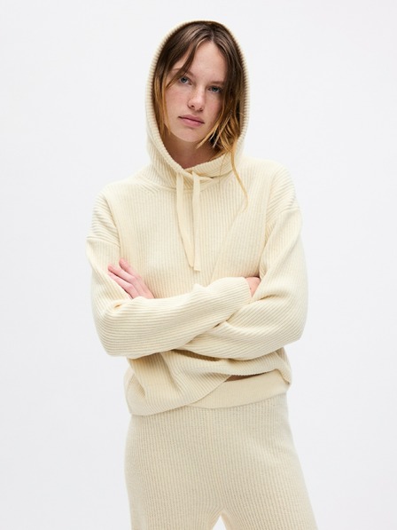 GAP CashSoft crop kapucnis pulóver GAP