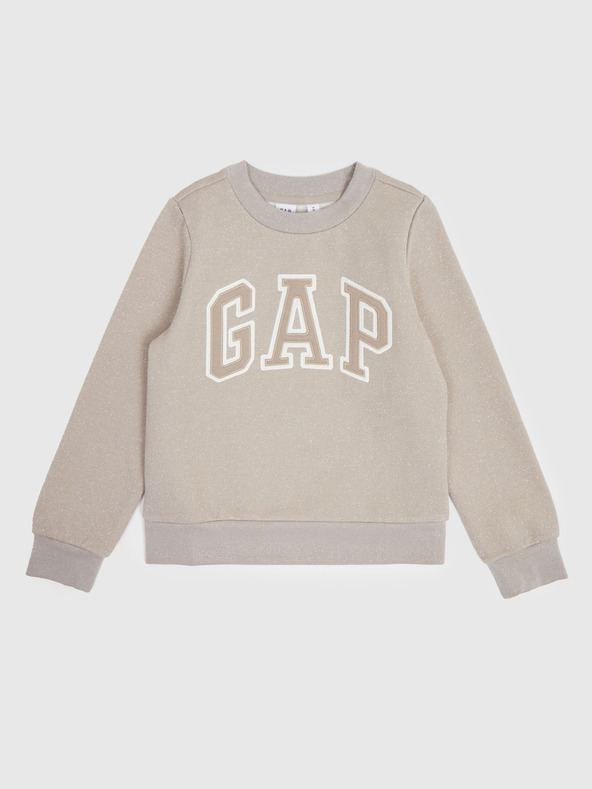 GAP Gyerek pulóver logóval és fleece béléssel GAP