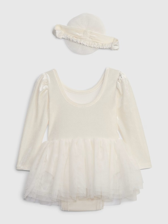 GAP Baby bársonyos body szoknyával GAP