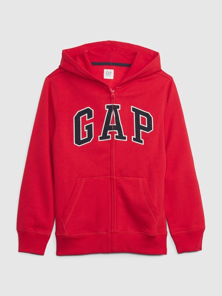 GAP Gyerek pulóver logóval és fleece béléssel GAP