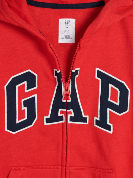GAP Gyerek pulóver logóval és fleece béléssel GAP