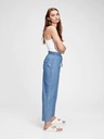 GAP Kalhoty high rise chambray wide-leg GAP