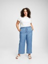 GAP Kalhoty high rise chambray wide-leg GAP