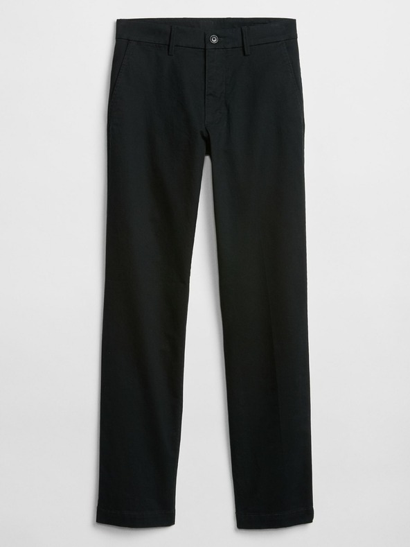 GAP Nadrág essential khaki straight fit GapFlex GAP